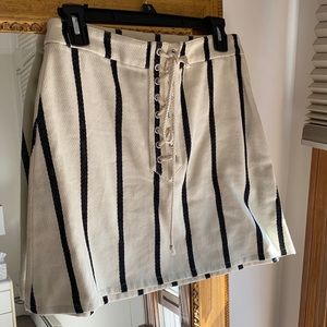 Mini skirt beige/black